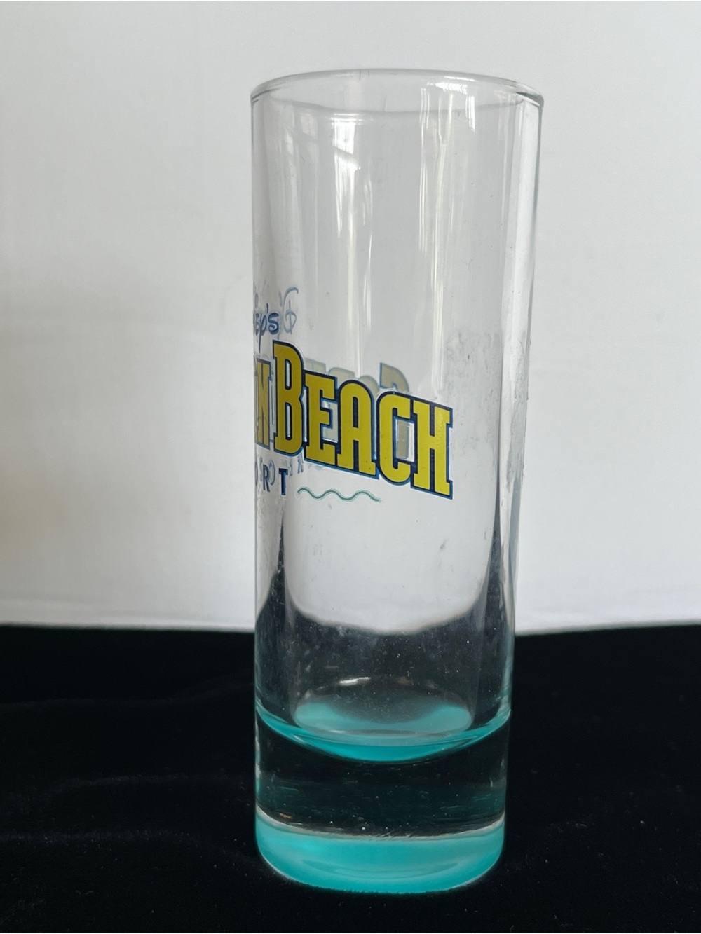 Disney CARIBBEAN BEACH Resort Toothpick Shot Glass Tall - Picture 3 of 6